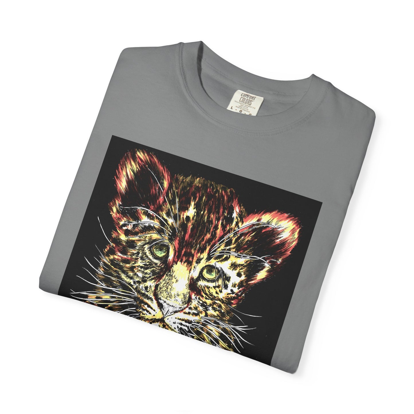 Wildlife Lovers Unisex Garment-Dyed T-shirt featuring Playful Leopard Cub