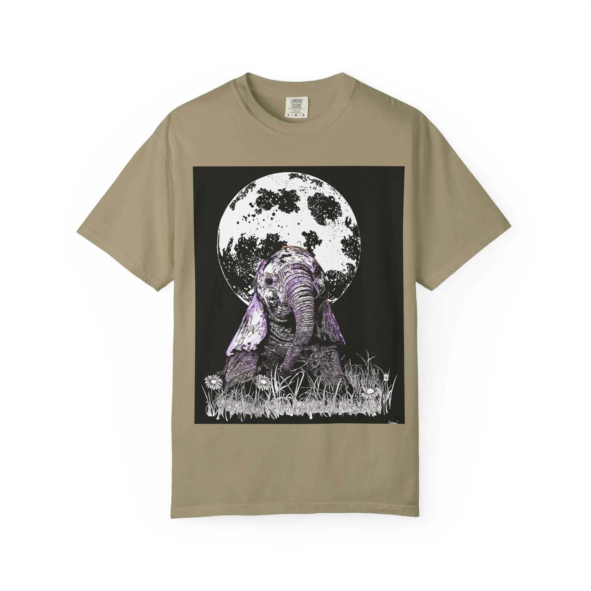 Baby Elephant Unisex T-shirt | Eco-Friendly Garment-Dyed Tee