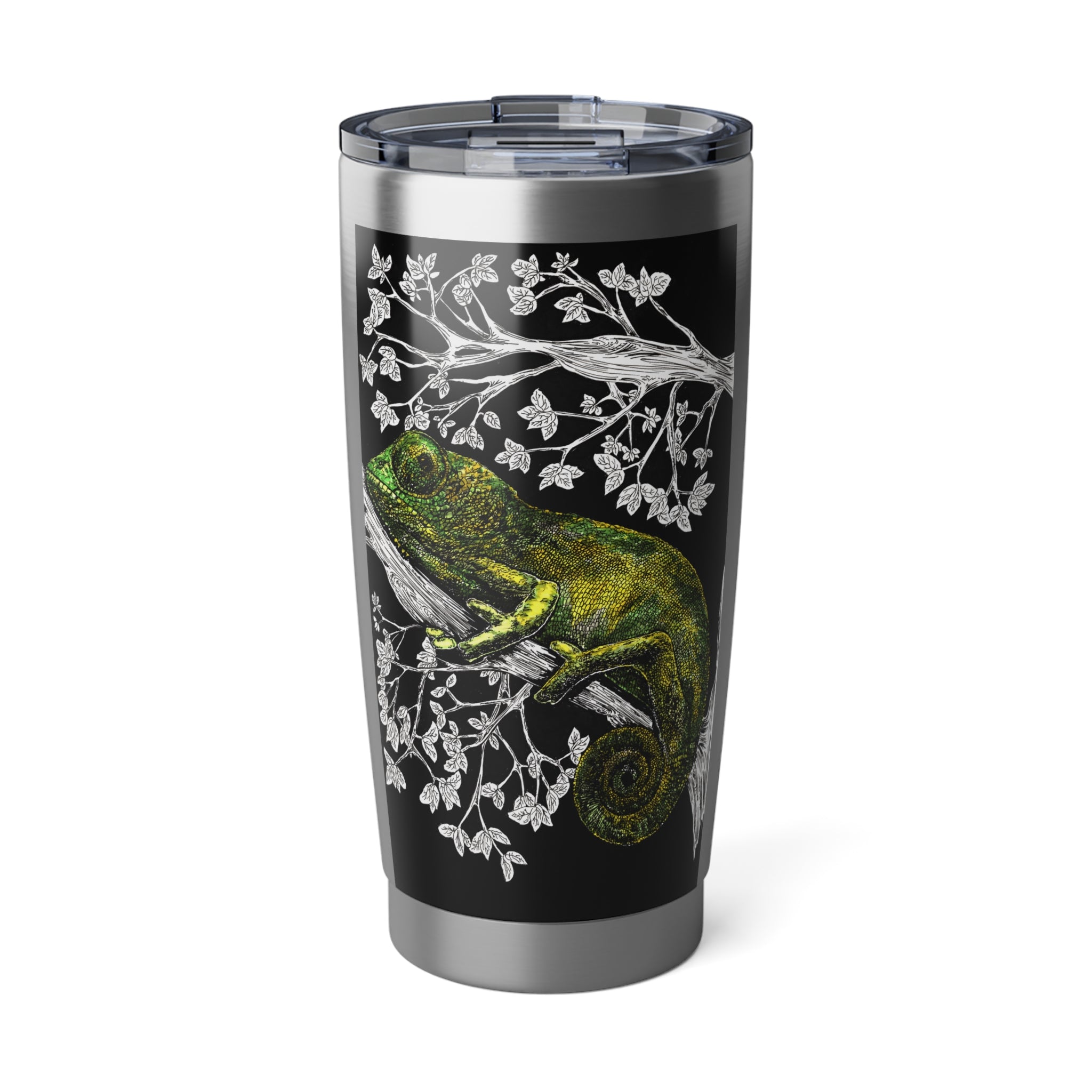 Chameleon Travel Mug, Art Lover Gift, Unique Mug Art