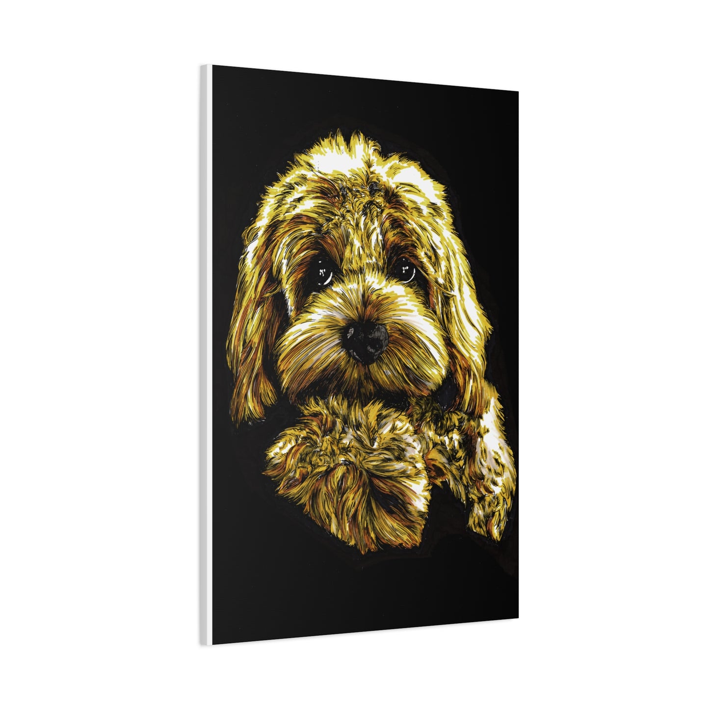 Goldendoodle Print, Hand-Drawn Original Dog Art,