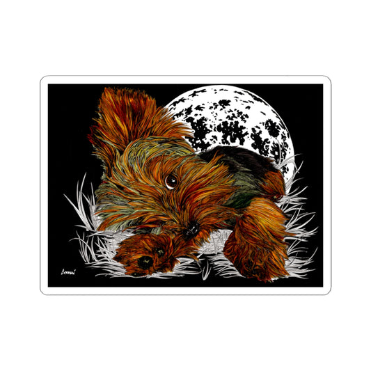 Yorkie Kiss-Cut Stickers – Perfect for Pet and Dog Lovers