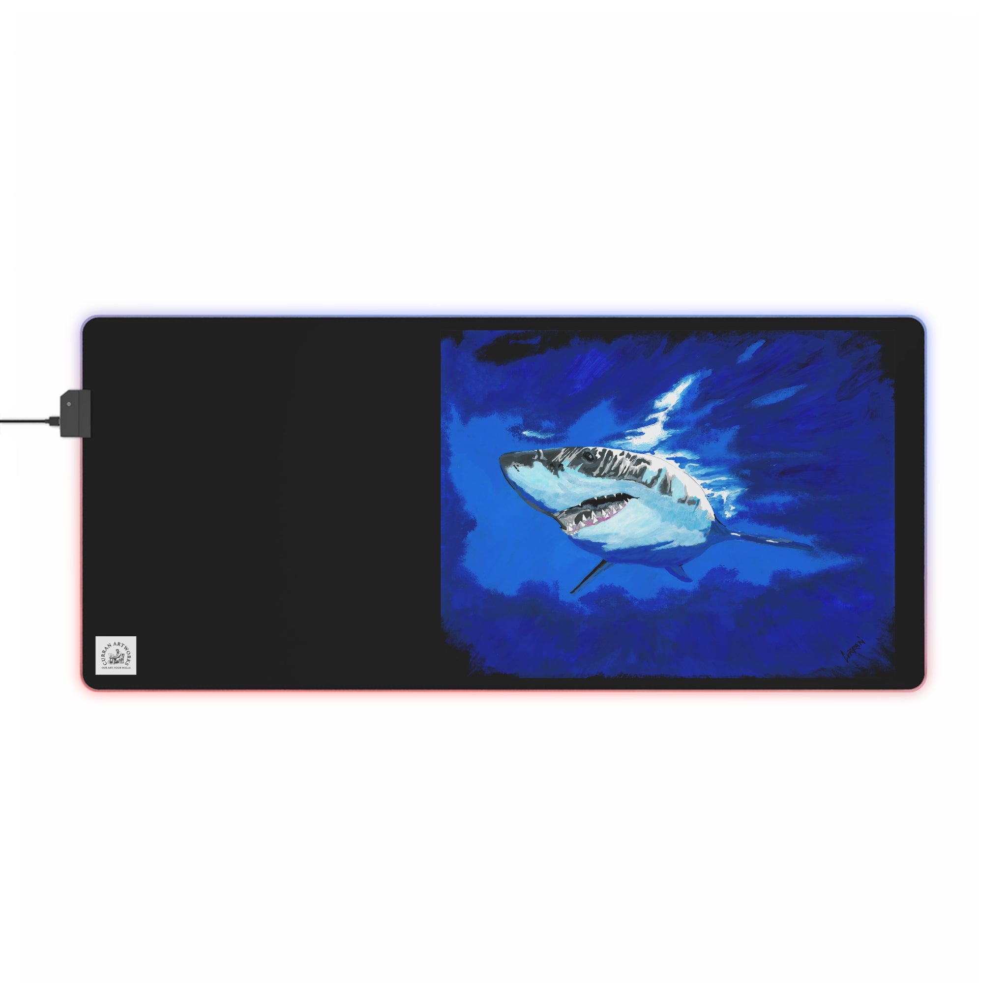LED Owl Gaming Mouse Pad - Illuminated Design