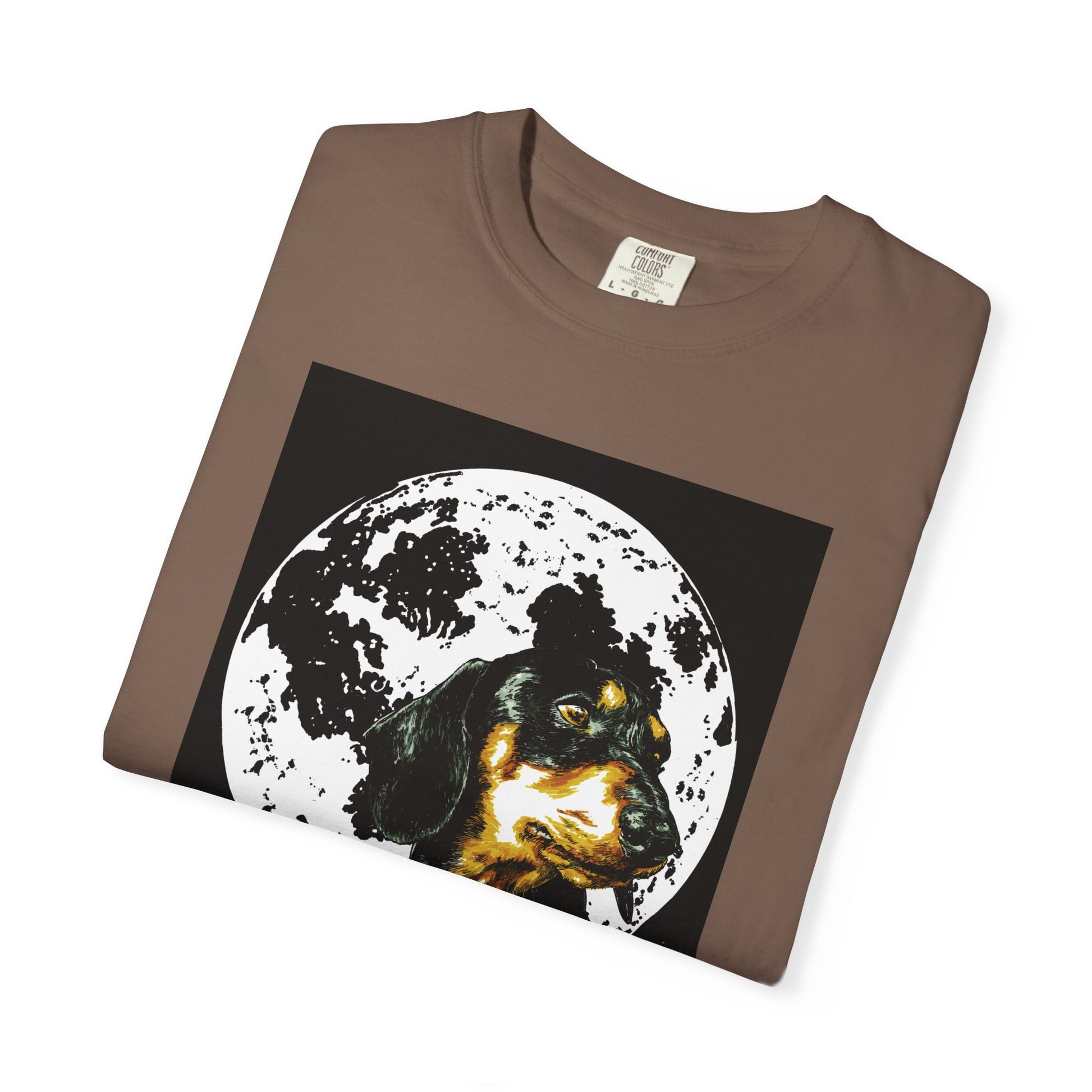 Dachshund Puppies Full Moon Dog Lovers T-Shirt