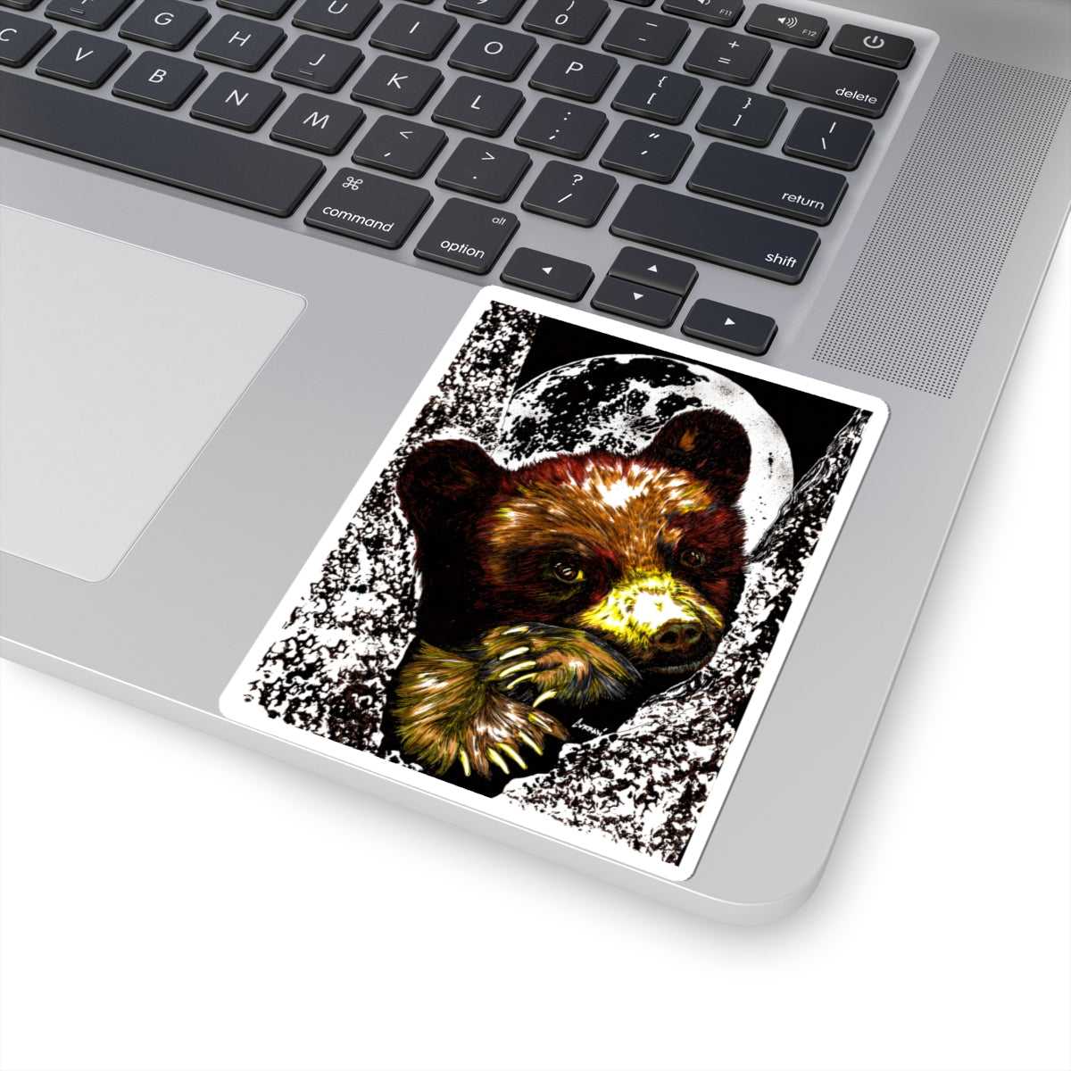 Brown Bear Cub Kiss-Cut Stickers