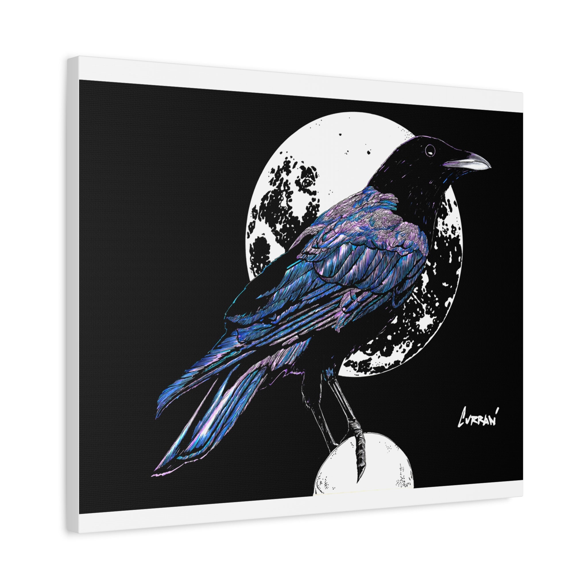 Crow Art – Original Hand-Drawn Unique, Detailed Illustration