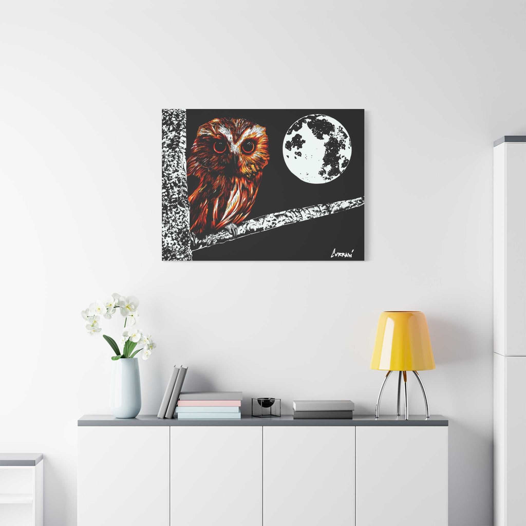 Owl in a Tree, print of my original hand drawn art