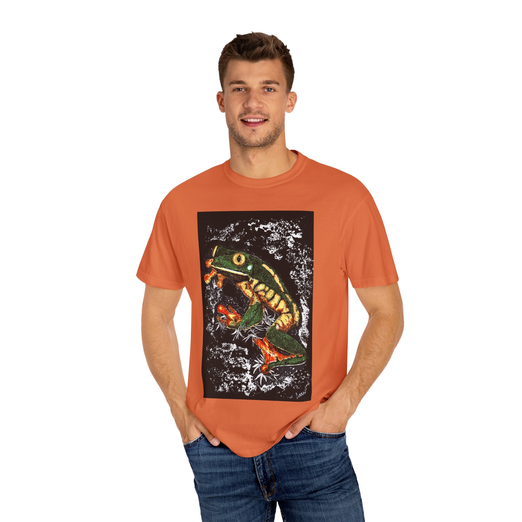 Colorful Frog Unisex T-shirt - Eco-Friendly Art Tee