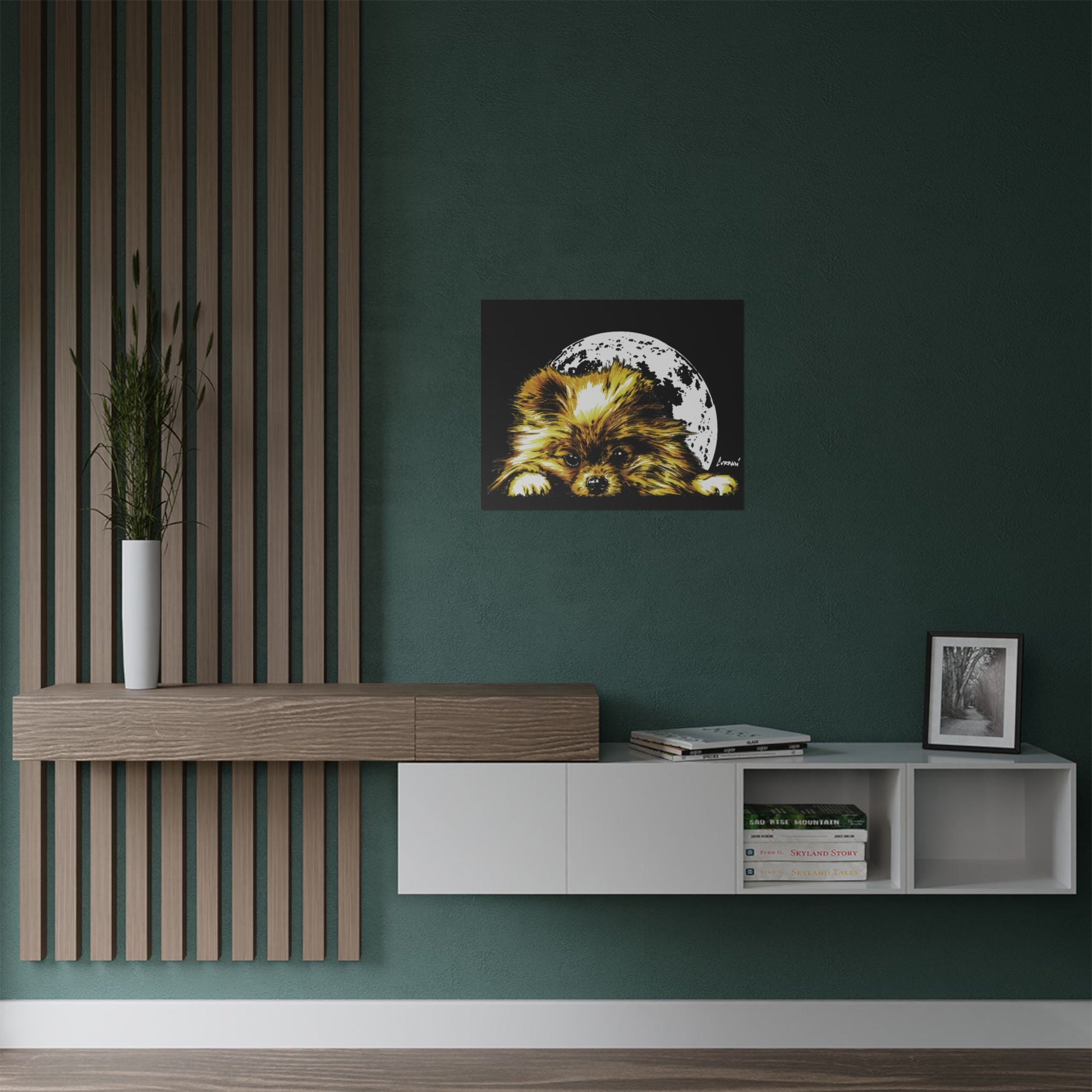 Beautiful Pomeranian Art Print - Satin Poster (300gsm)