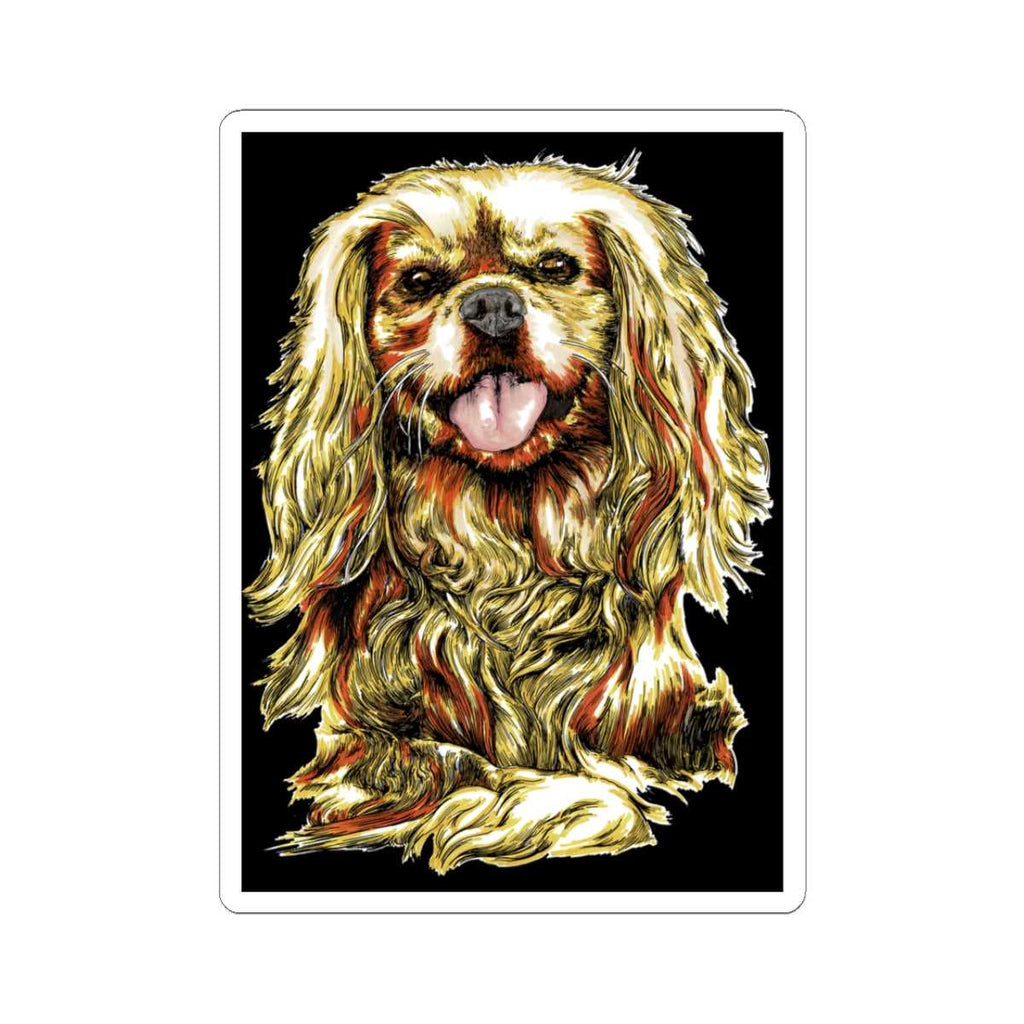 Cavalier King Charles Spaniel Kiss-Cut Sticker