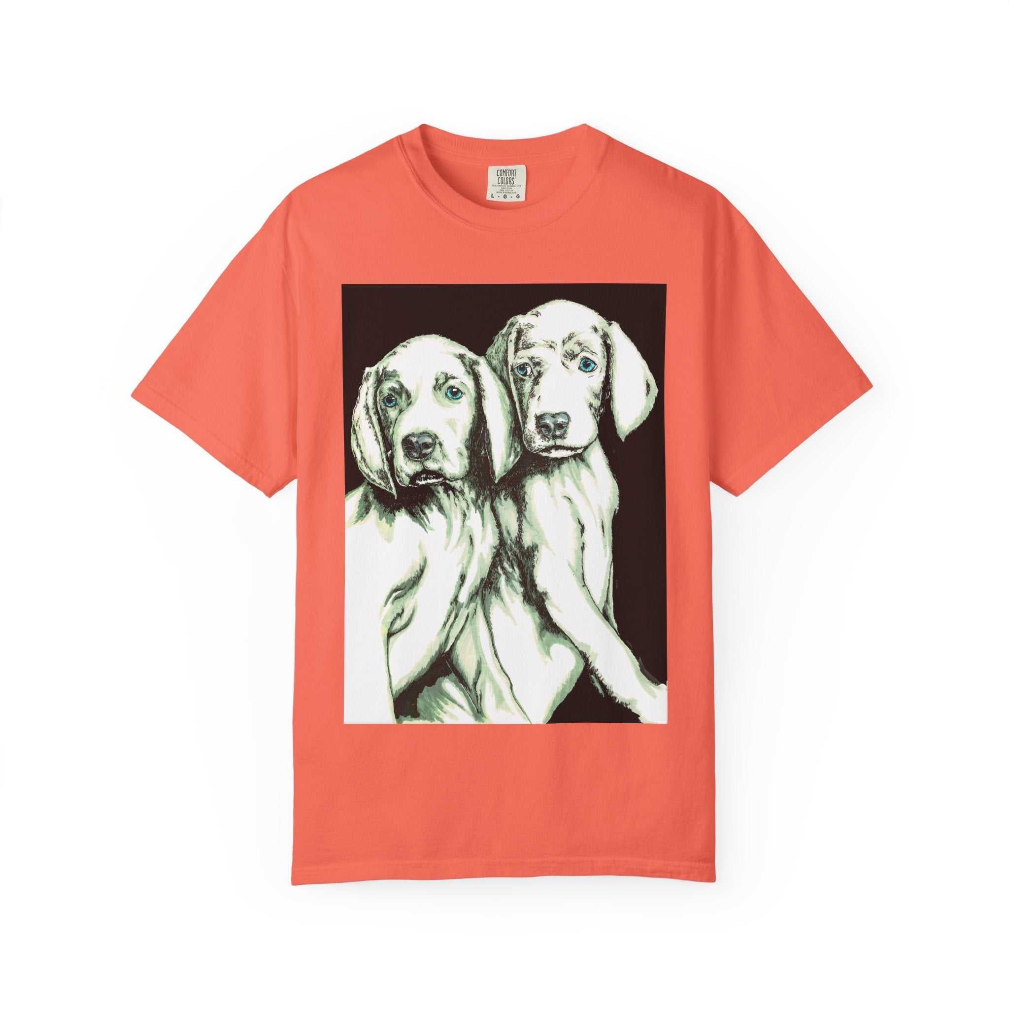 Fall in love with our Puppy Love Unisex Tee featuring the Hand Drawn Original Art. Perfect for dog and pet lovers everywhere!