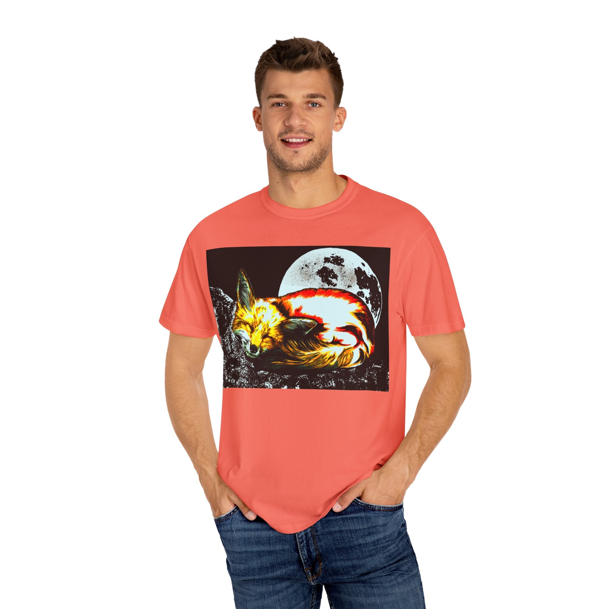 Dreamy Red Fox Graphic Unisex T-Shirt - Night Vibes