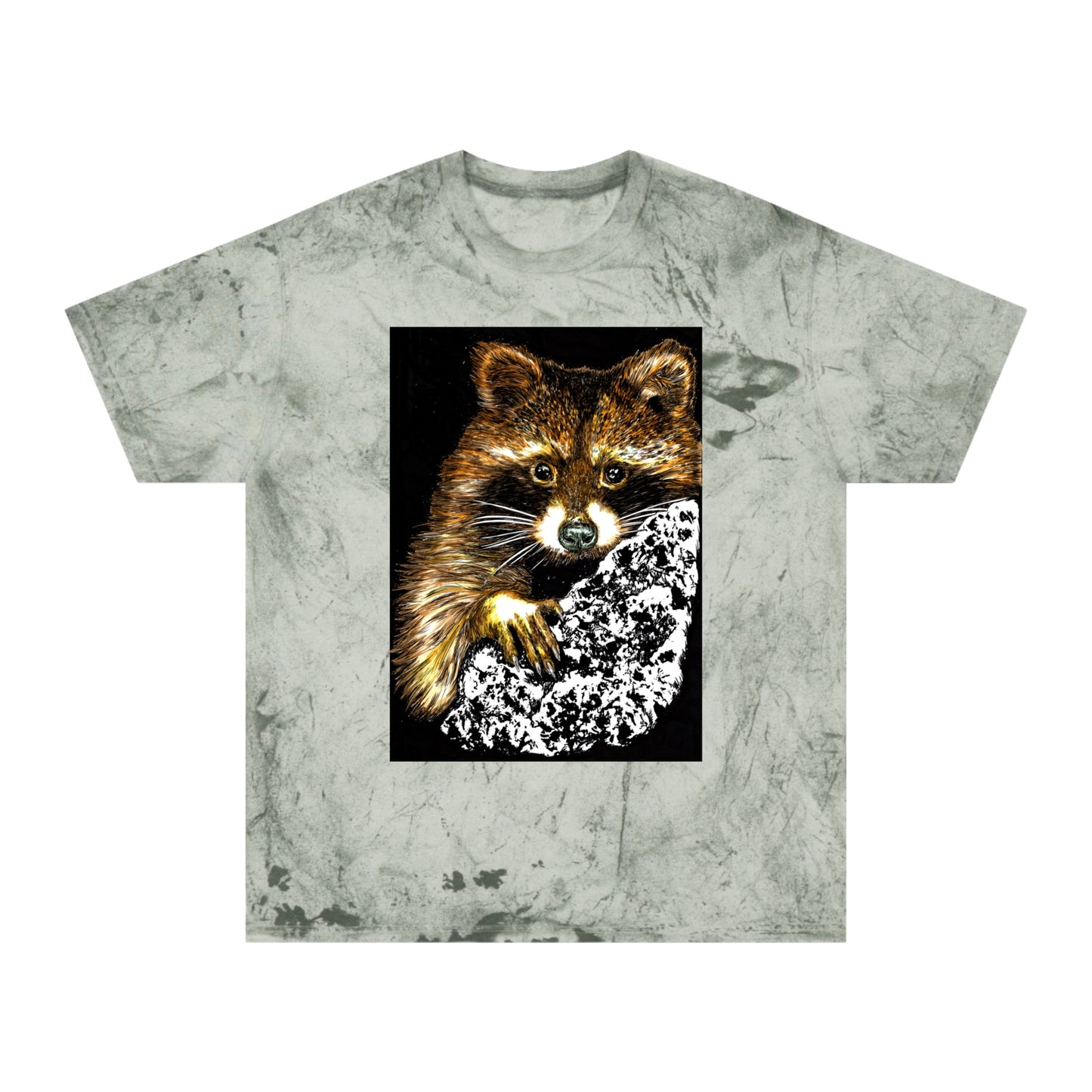 Raccoon Tree Unisex T Shirt Hand Drawn Art