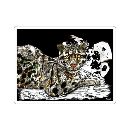 Majestic Leopard Kiss-Cut Stickers | Wildlife Lovers Decor