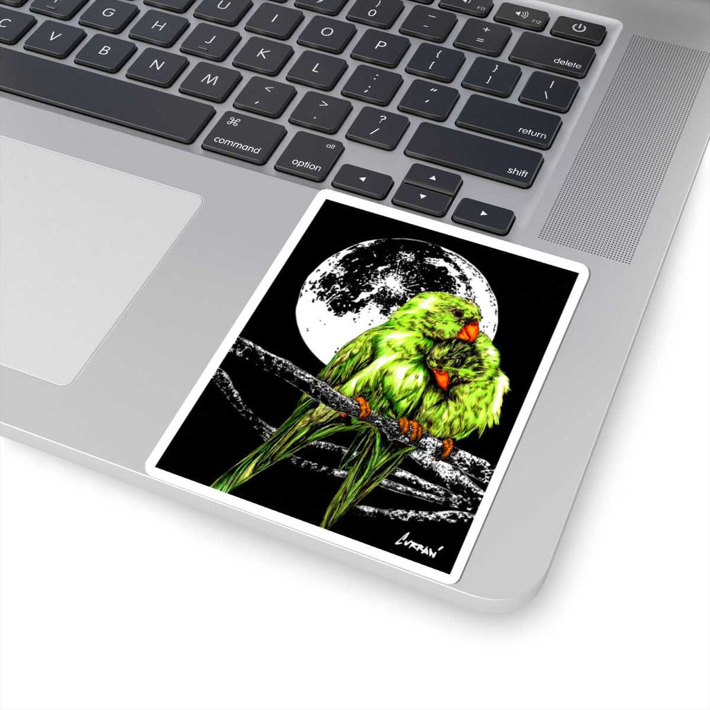 Unleash your wild side with Romantic Parrot Kiss-Cut Stickers for Nature Lovers. Add a pop of color to your world today!