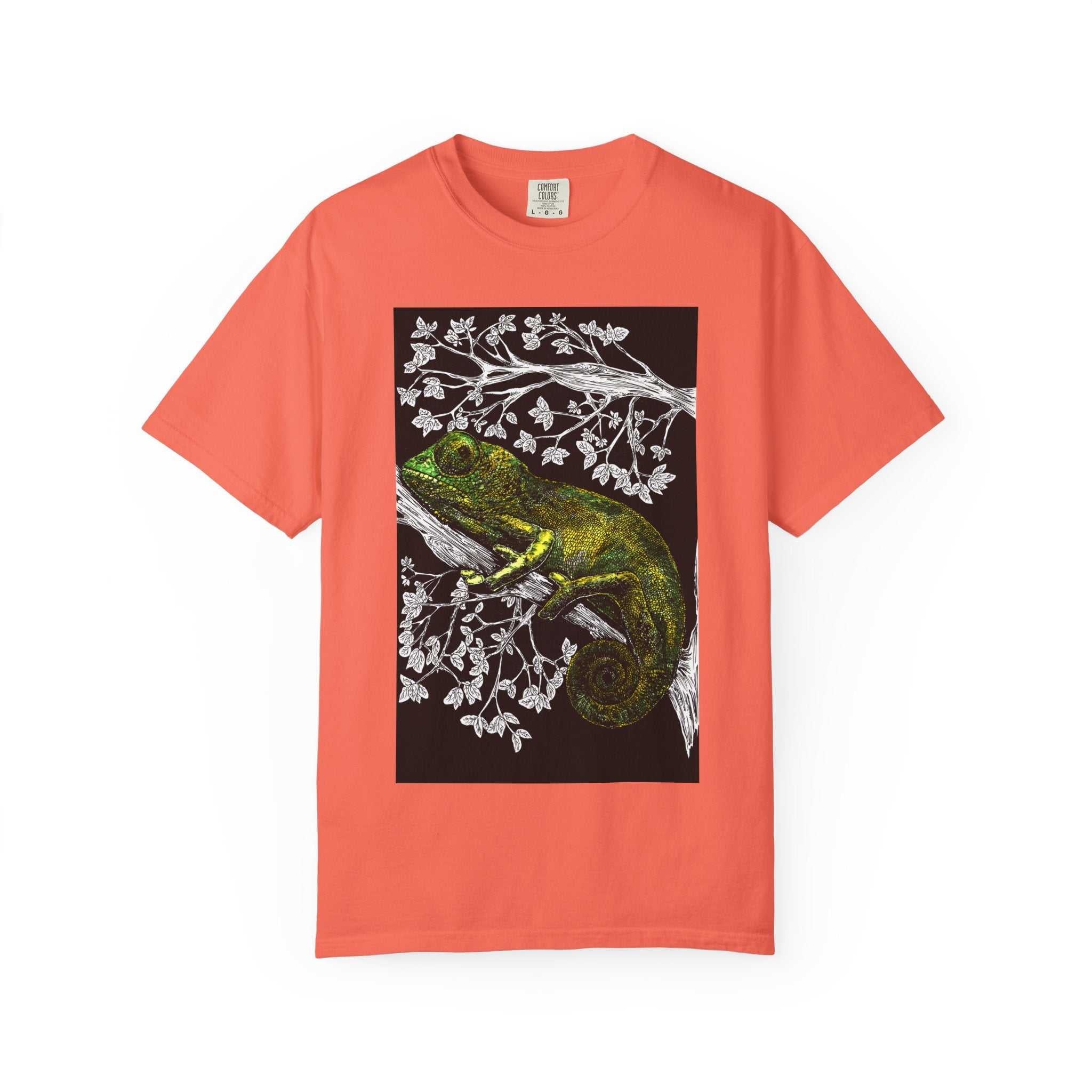 Chameleon Art Unisex Garment-Dyed T-Shirt - Nature Lover's