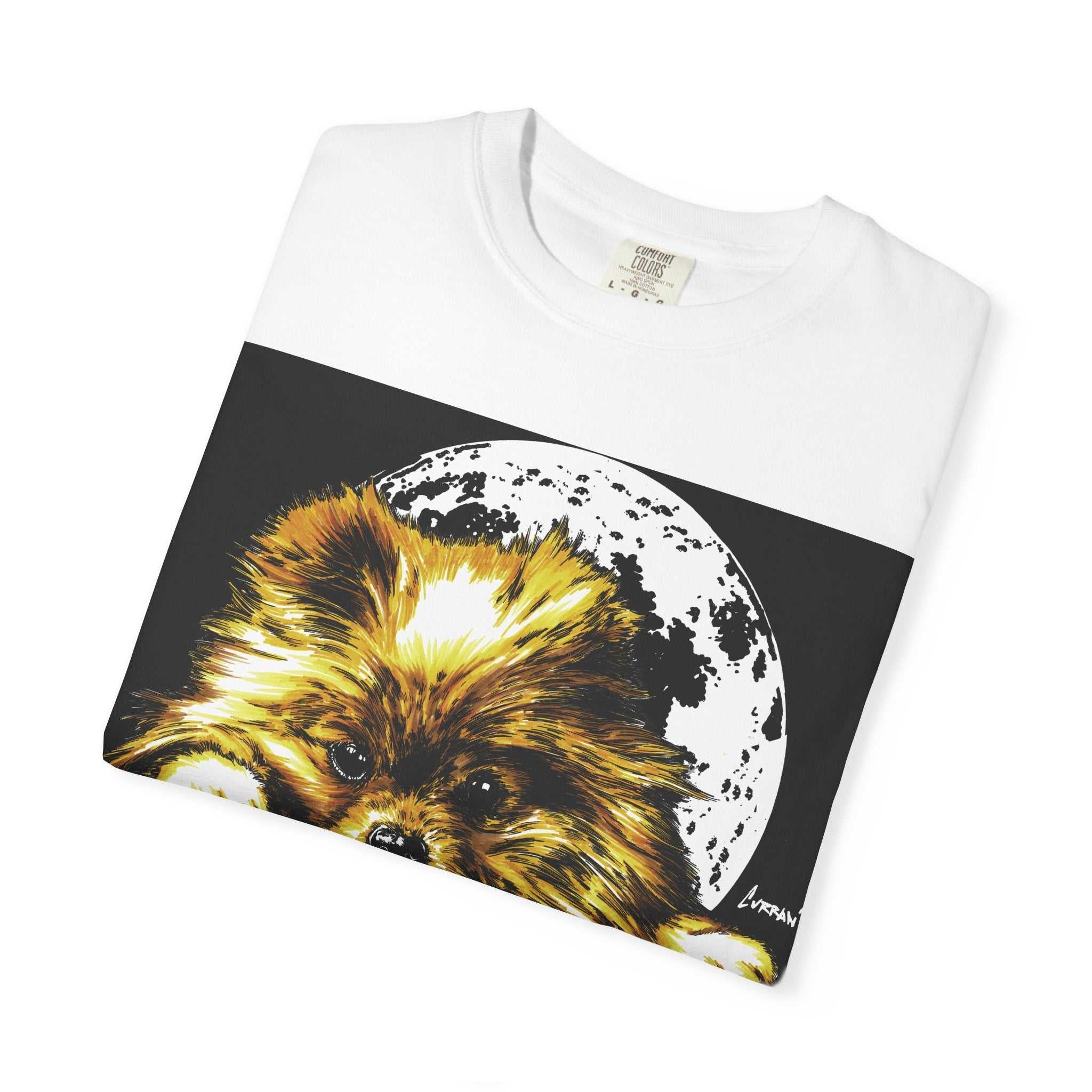 Pomeranian Unisex T-shirt - Hand Painted Art Design