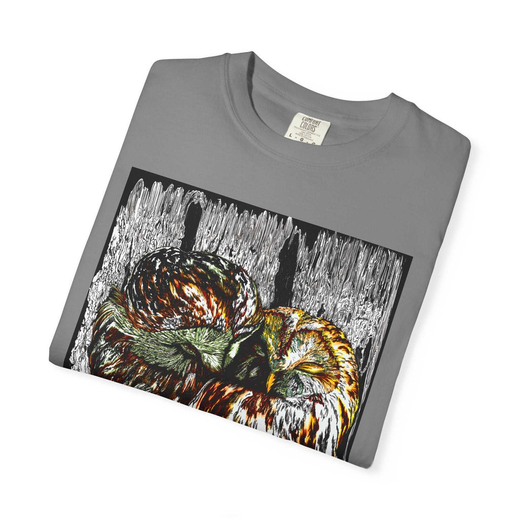 Owls in a Tree Unisex Garment-Dyed T-Shirt