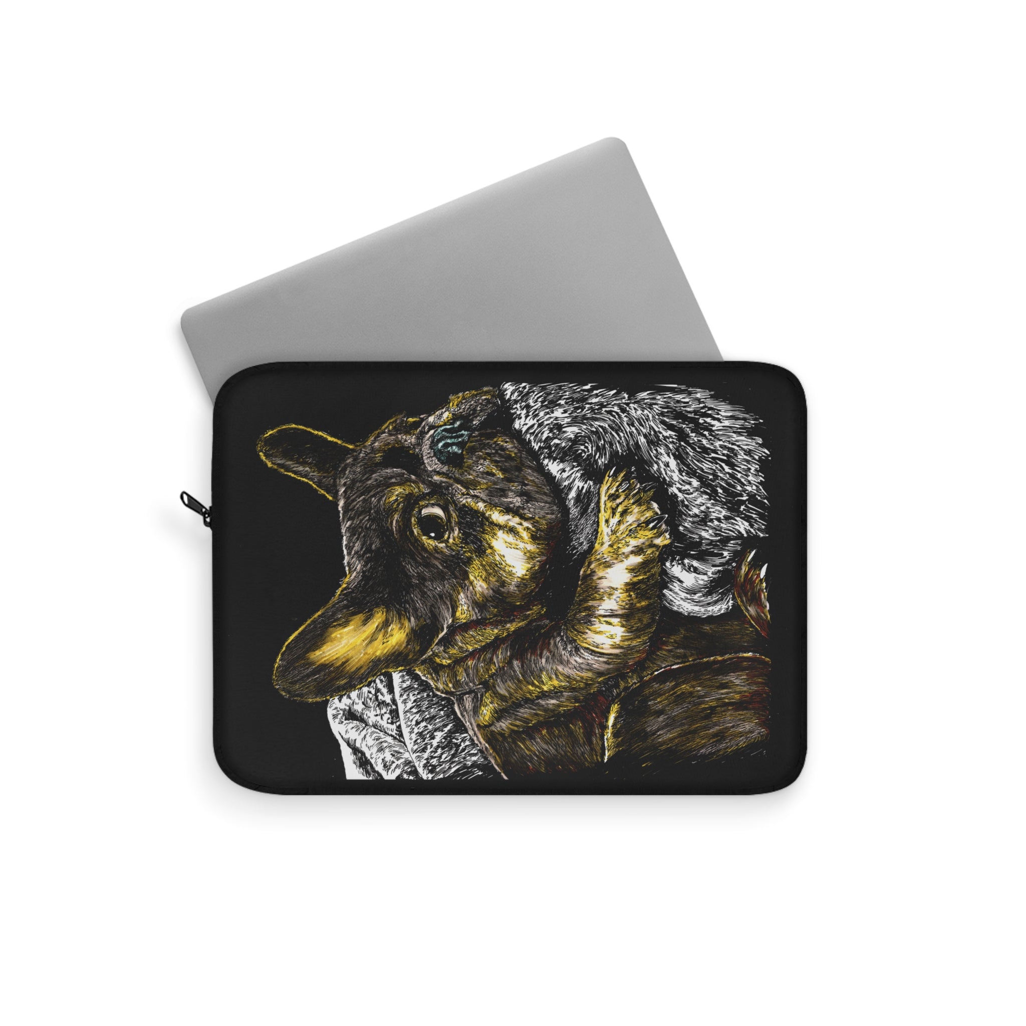 Charming French Bulldog Laptop Sleeve by Curran Artworks