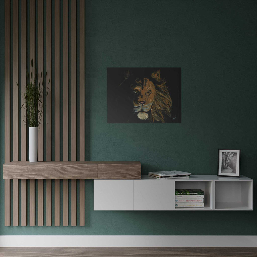 Majestic Lion Satin Poster - 300gsm Art Print for Home Decor