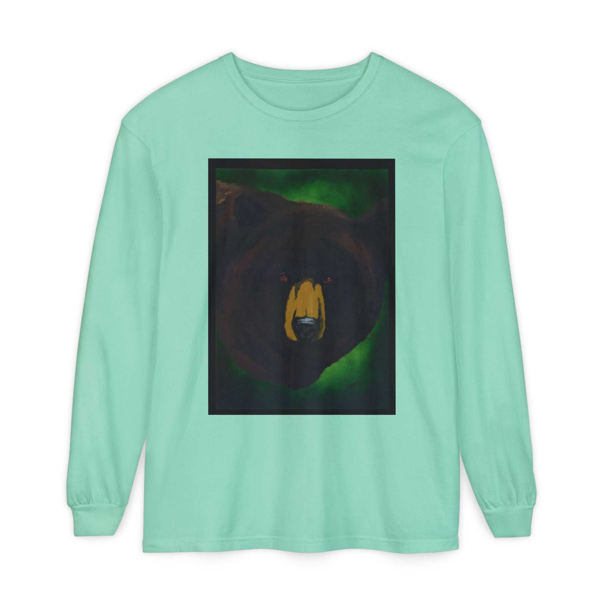 Brown Bear Portrait Long Sleeve Unisex T Shirt