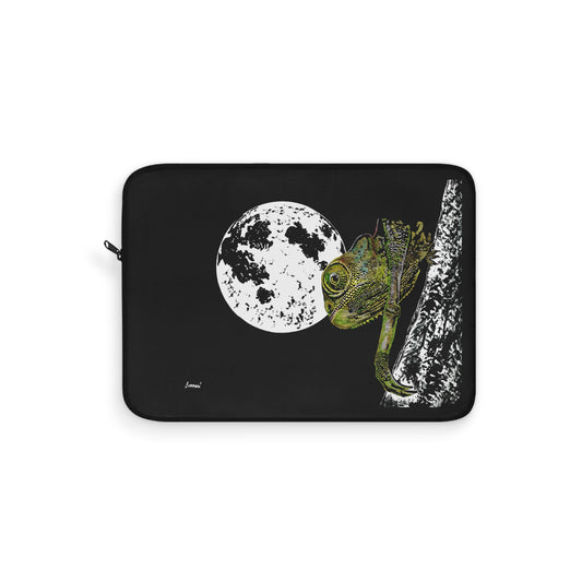 Moonlit Chameleon Laptop Sleeve - Stylish and Unique Design