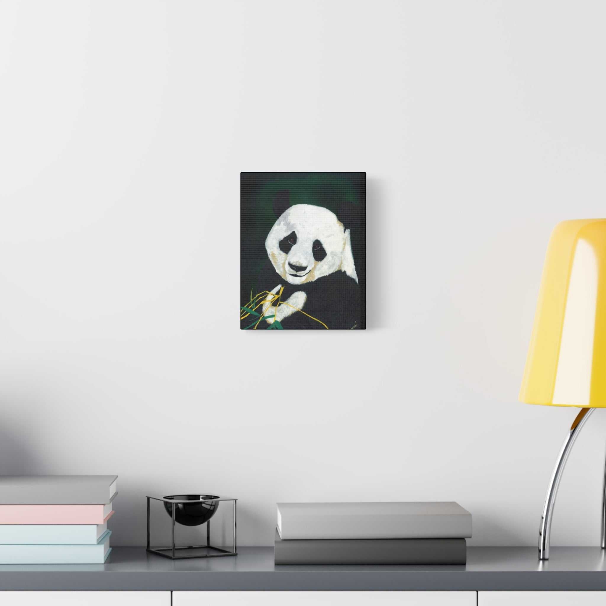 Panda Wall Art, Panda Print, Wildlife Art, Hand-Painted