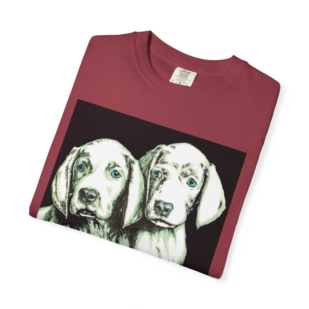 Fall in love with our Puppy Love Unisex Tee featuring the Hand Drawn Original Art. Perfect for dog and pet lovers everywhere!