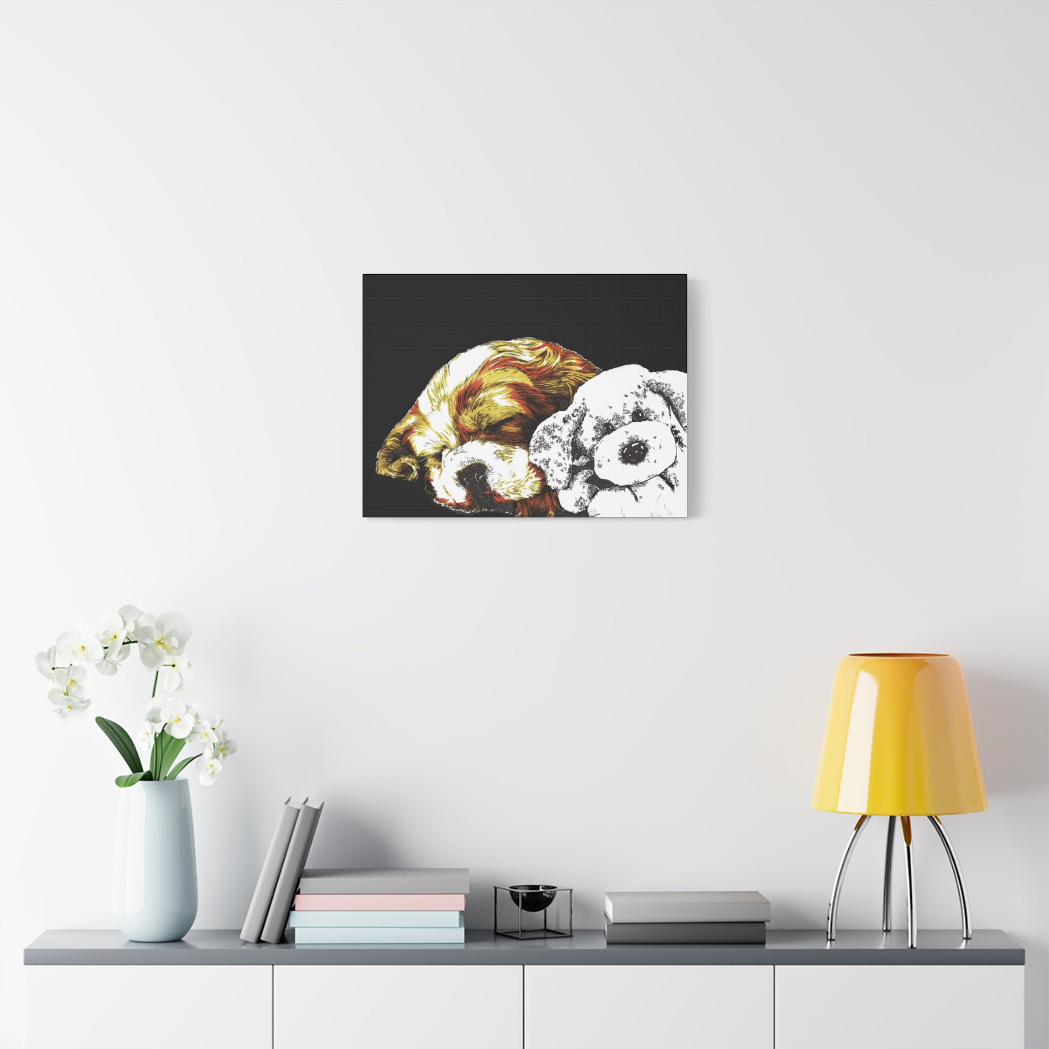 Cocker Spaniel Puppy Print, Hand-Drawn Dog Art