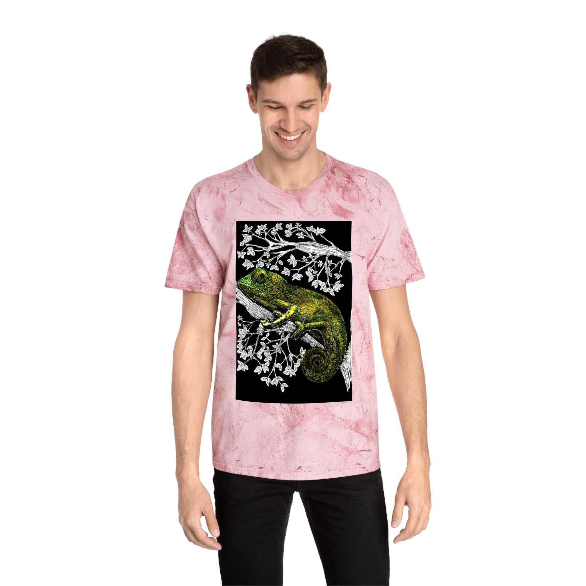 Chameleon Color Blast T-Shirt - Vibrant Nature-Inspired Tee