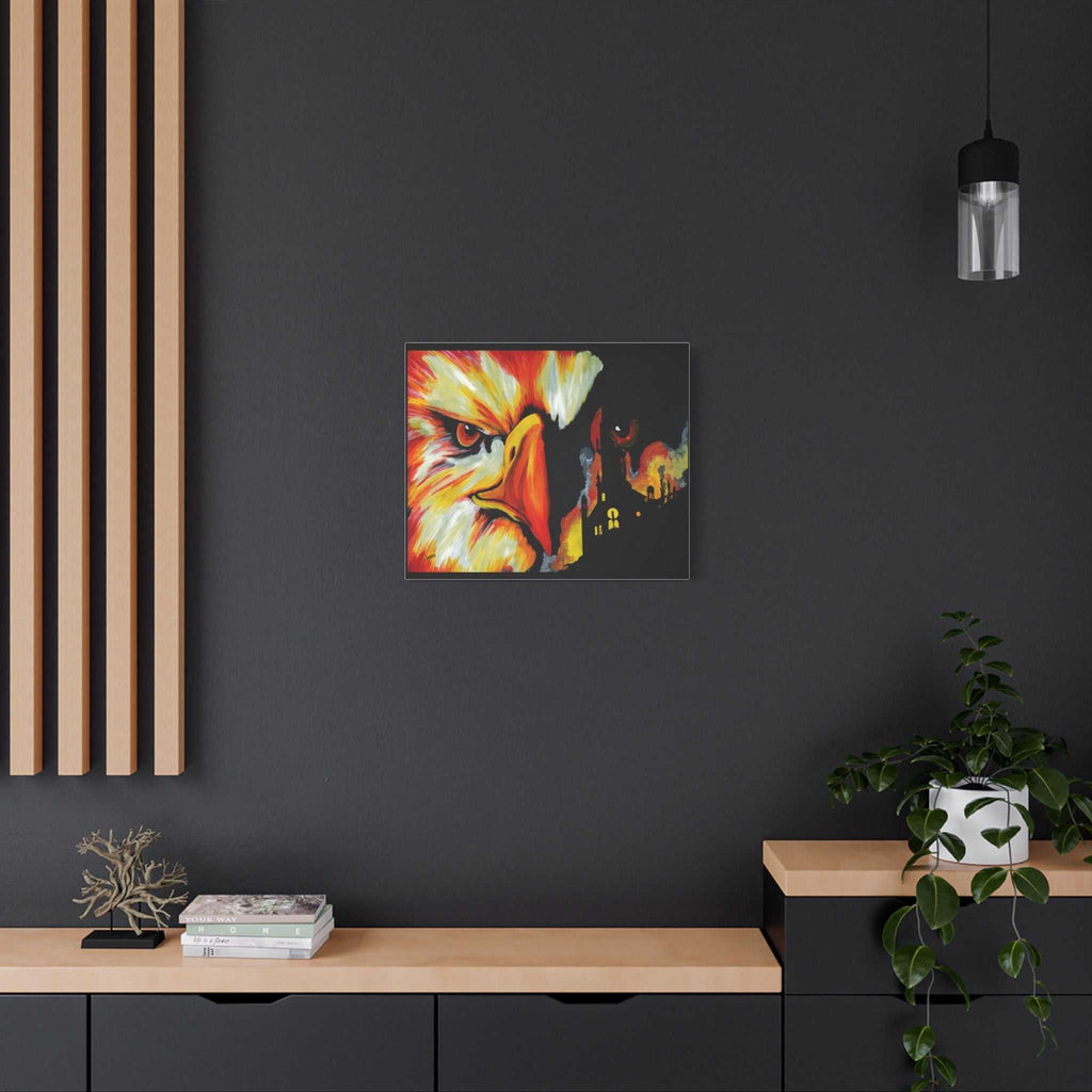 Phoenix Canvas Print, print of my Original hand painted art