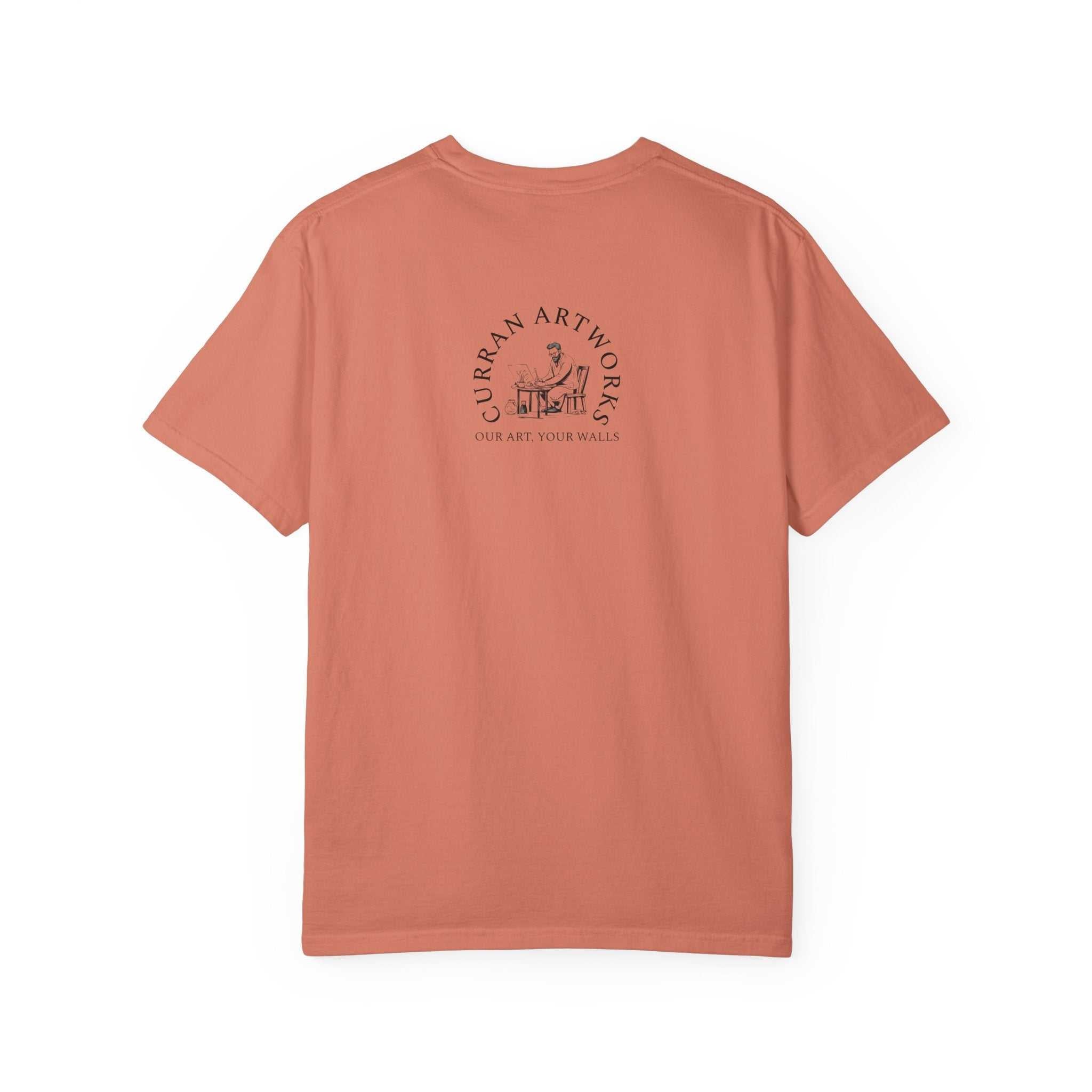 Artistic Owl Unisex Garment-Dyed T-Shirt