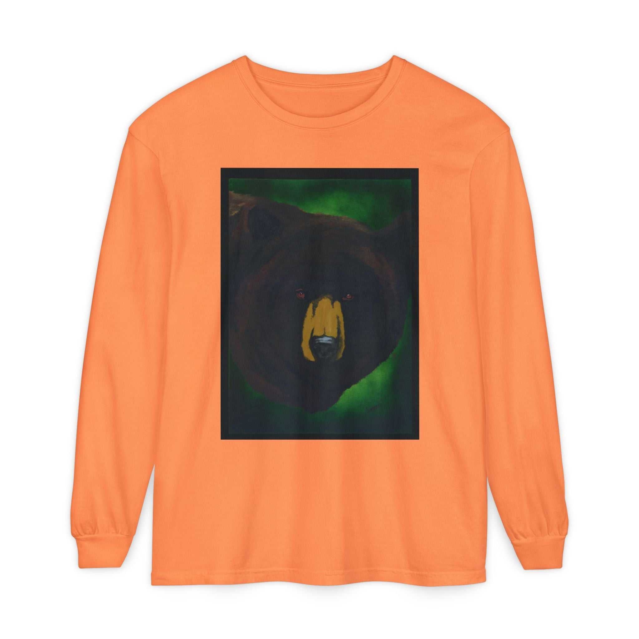 Brown Bear Portrait Long Sleeve Unisex T Shirt