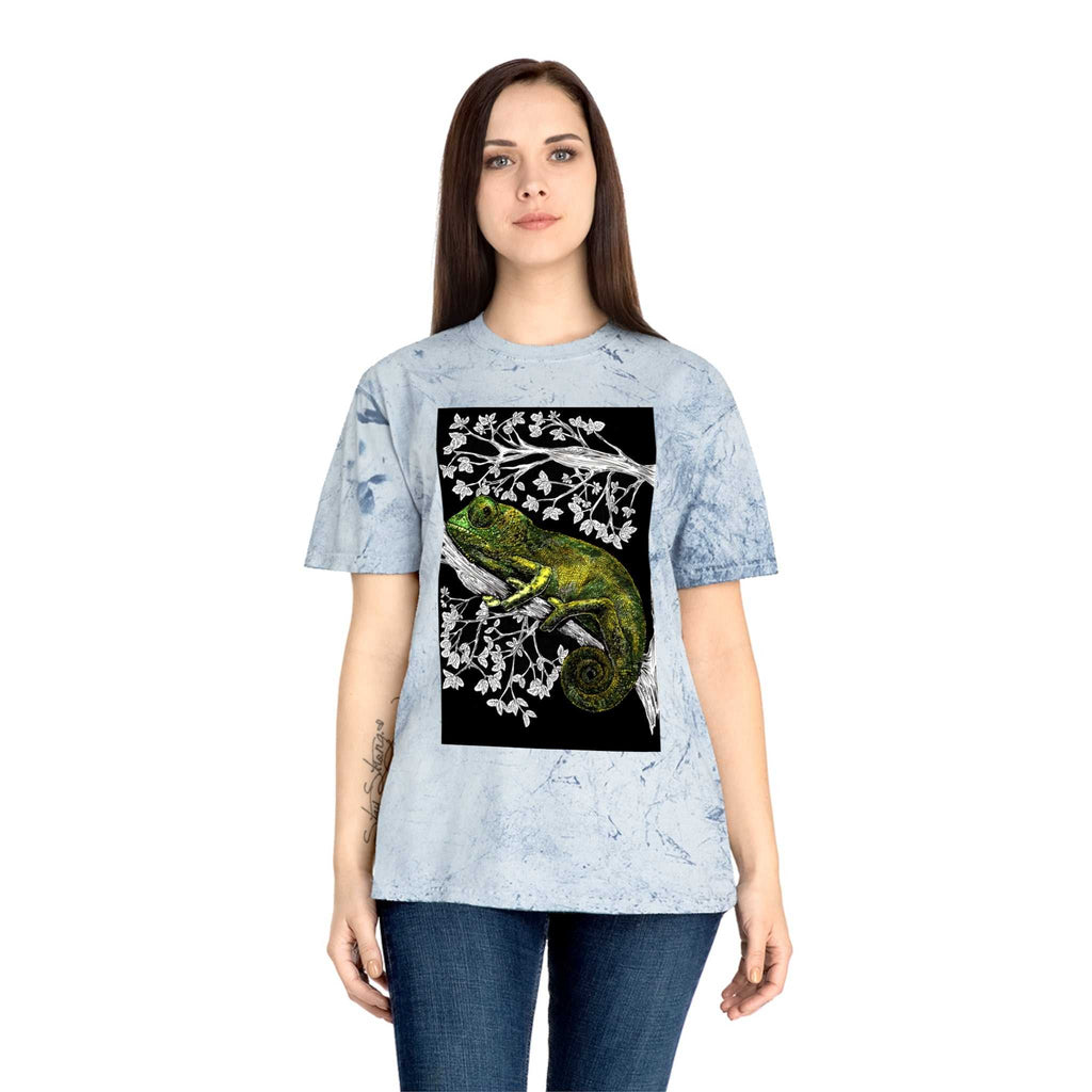 Chameleon Color Blast T-Shirt - Vibrant Nature-Inspired Tee