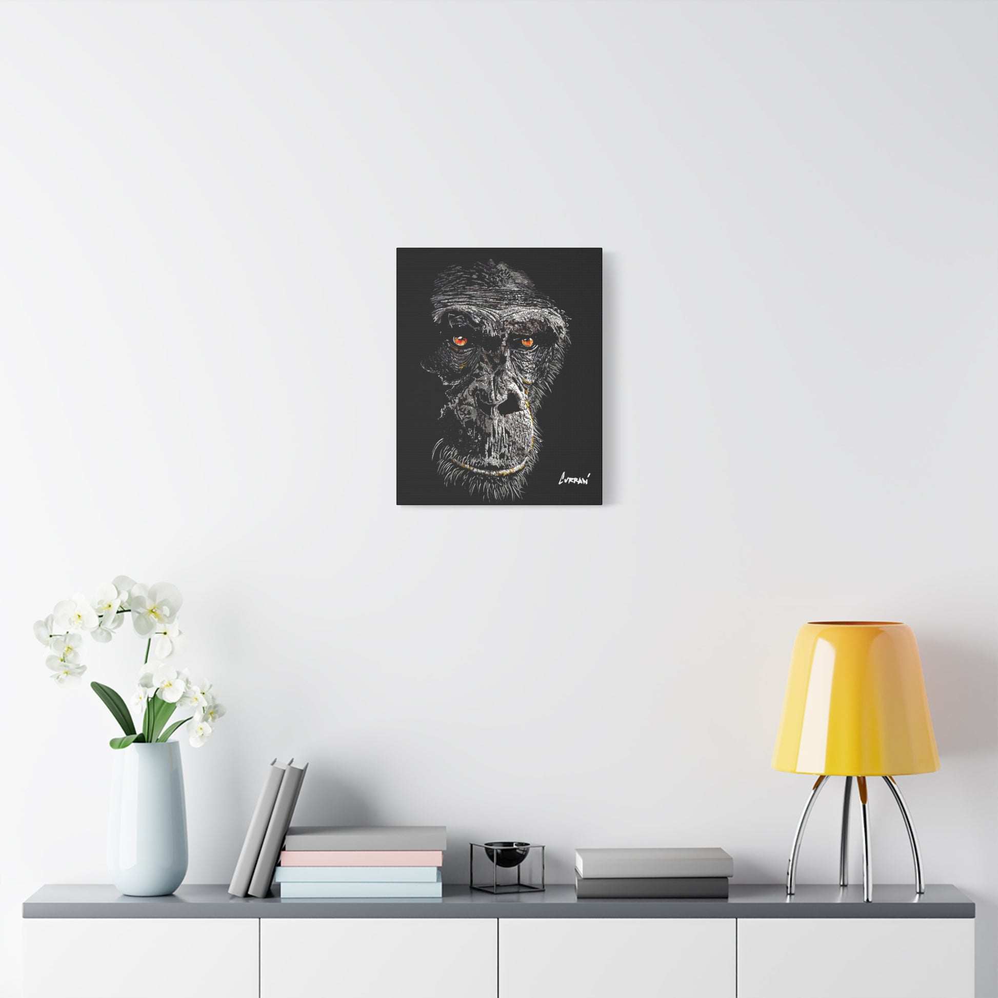 Gorilla 2 Wall Art, Gorilla Print, Hand-Drawn Gorilla,