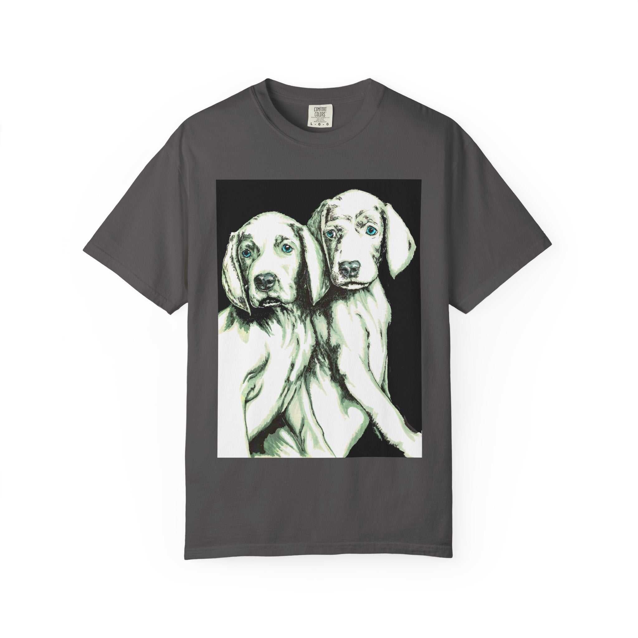 Fall in love with our Puppy Love Unisex Tee featuring the Hand Drawn Original Art. Perfect for dog and pet lovers everywhere!