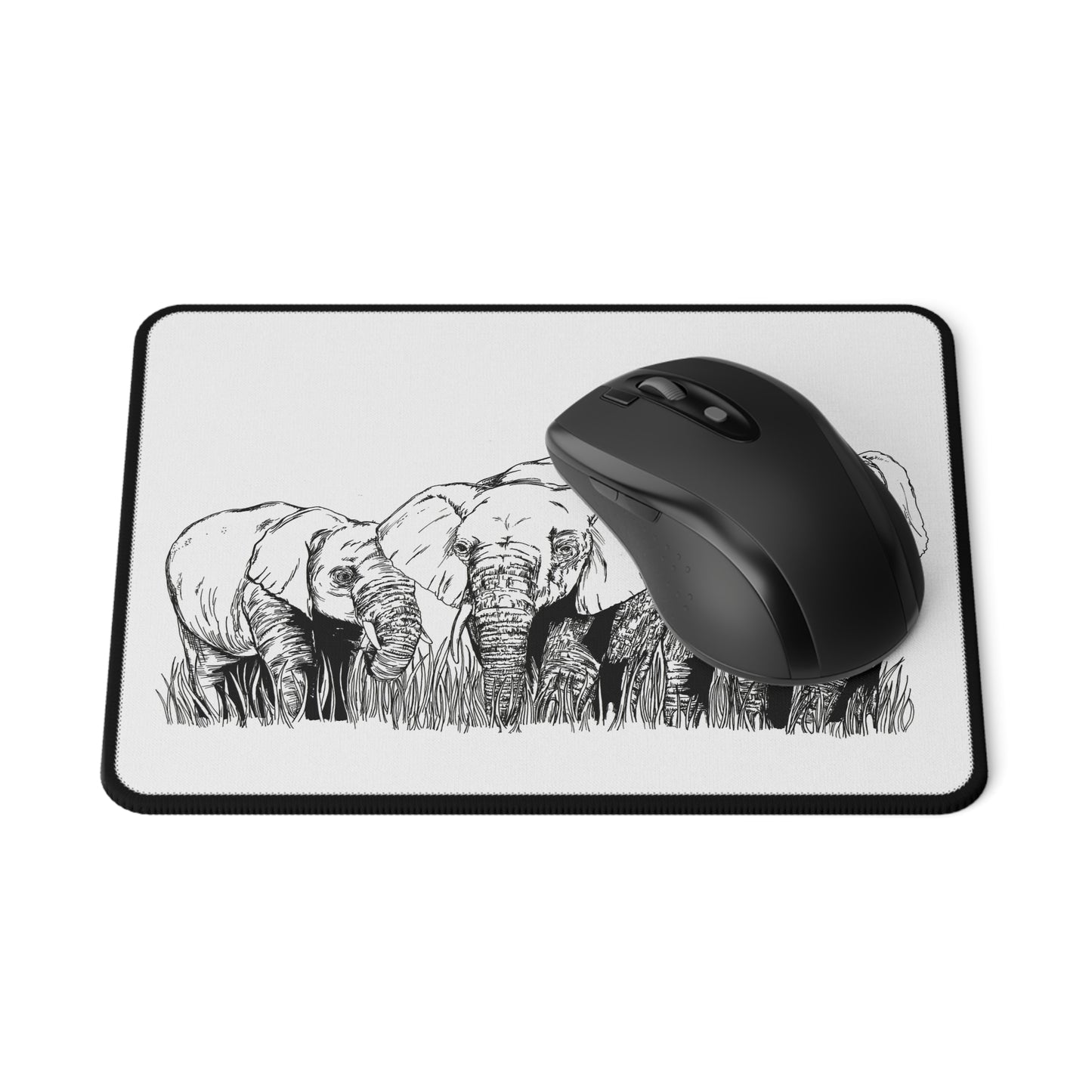 Elephant Family Non-Slip Gaming Mouse Pad