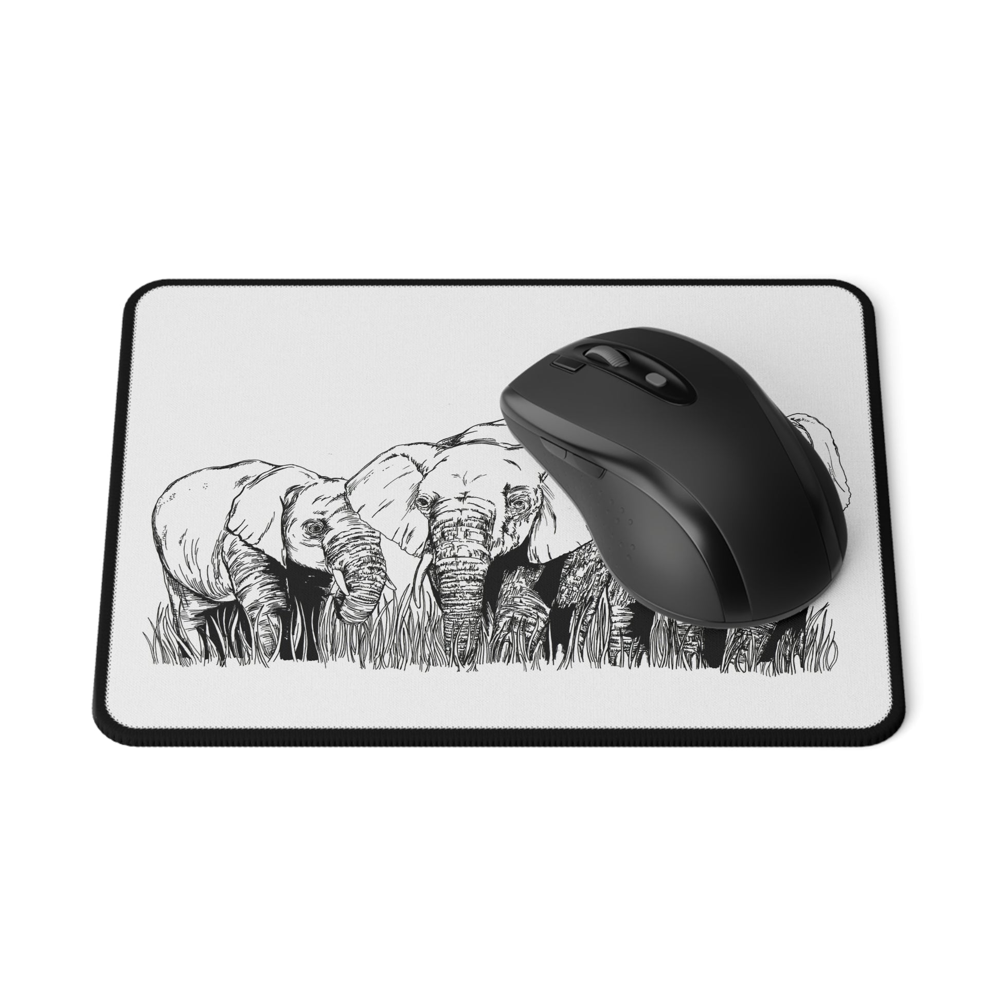Elephant Family Non-Slip Gaming Mouse Pad