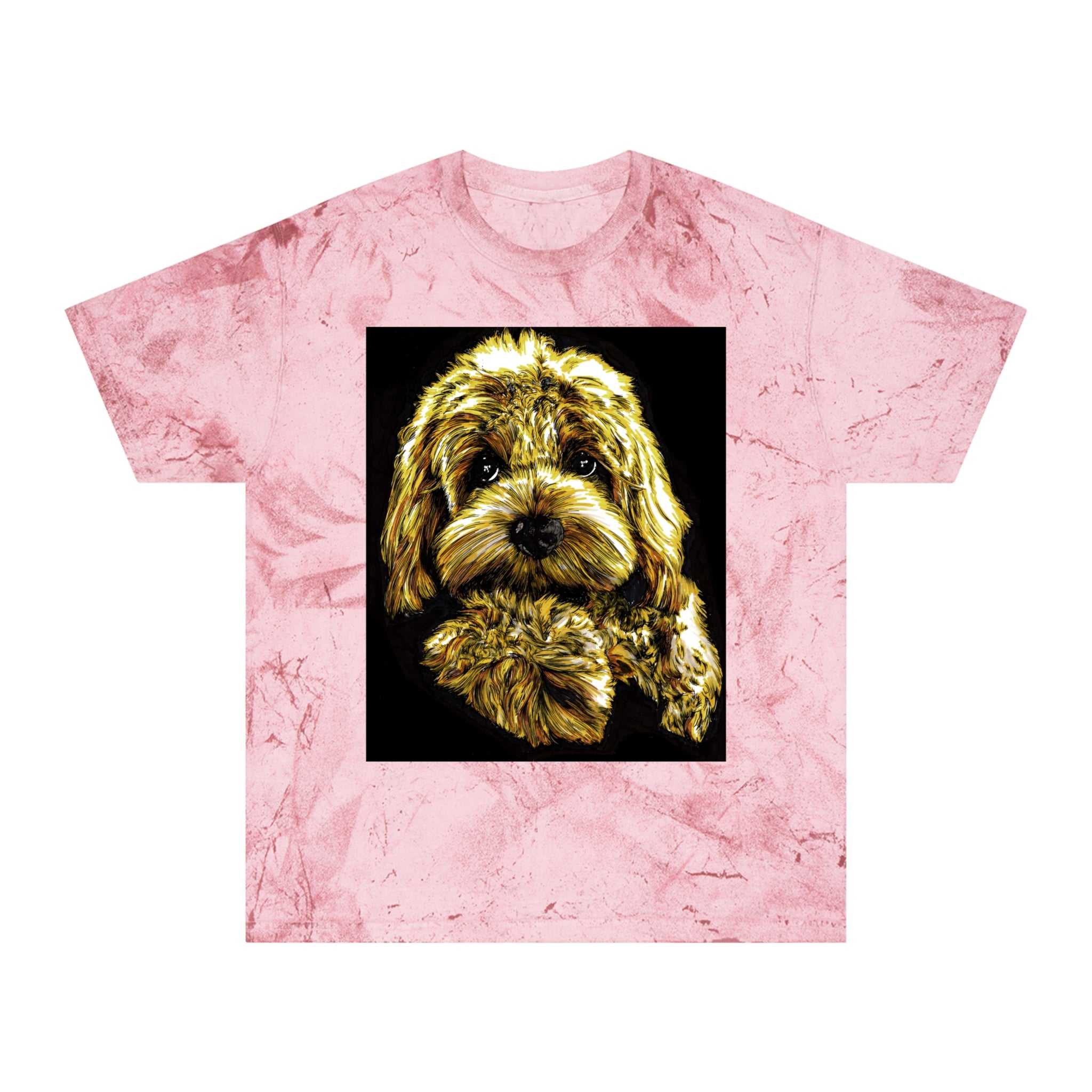 Get your hands on the adorable Puppy Color Blast Lover T-Shirt - Unisex Pet Portrait Tee today! Perfect for all dog lovers.