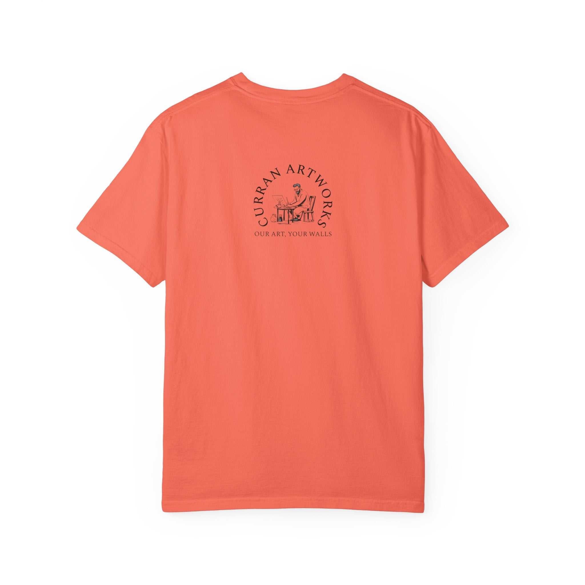 Artistic Owl Unisex Garment-Dyed T-Shirt