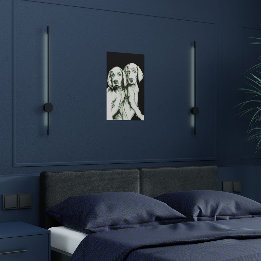 Custom Dog Art Satin Poster - Perfect for Pet Lovers