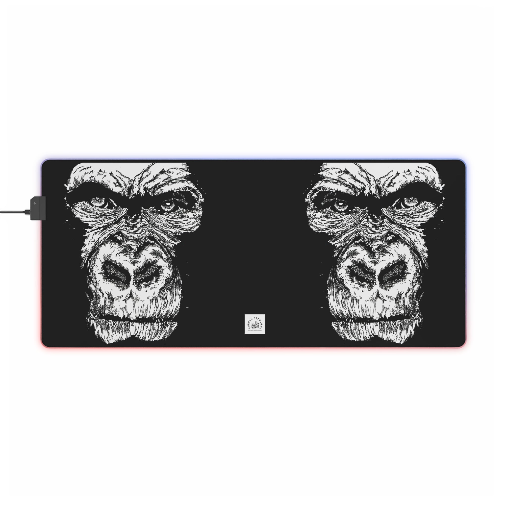 Gorilla Wild Spirit LED Gaming Mouse Pad - Gorilla Design