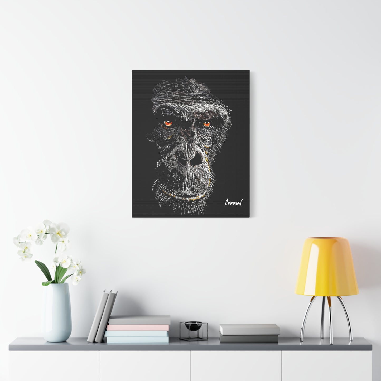Gorilla 2 Wall Art, Gorilla Print, Hand-Drawn Gorilla,