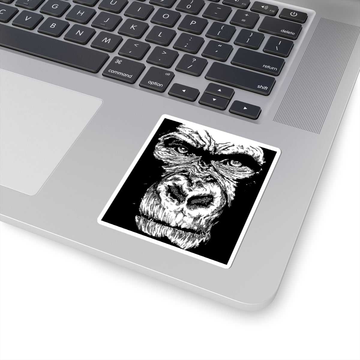 Bold Gorilla Art Kiss-Cut Stickers - Perfect for Laptops