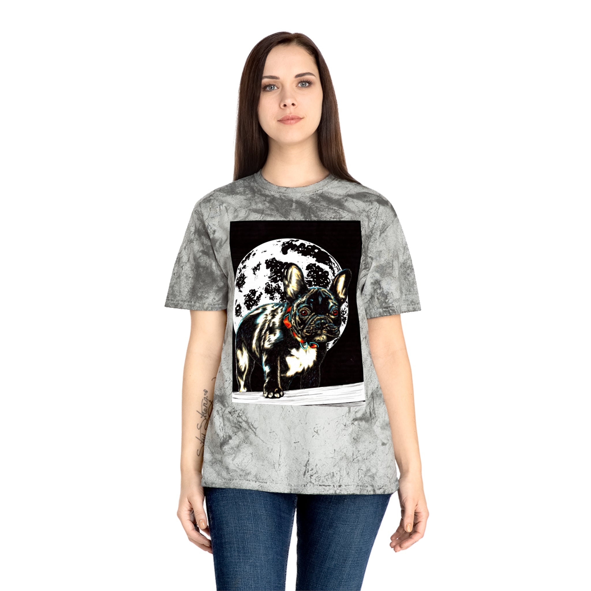 Color Blast French Bulldog T-Shirt | Unisex Moonlit Design