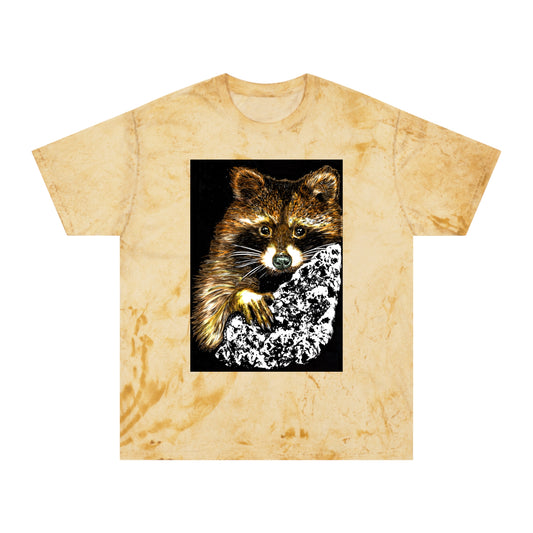 Raccoon Tree Unisex T Shirt Hand Drawn Art