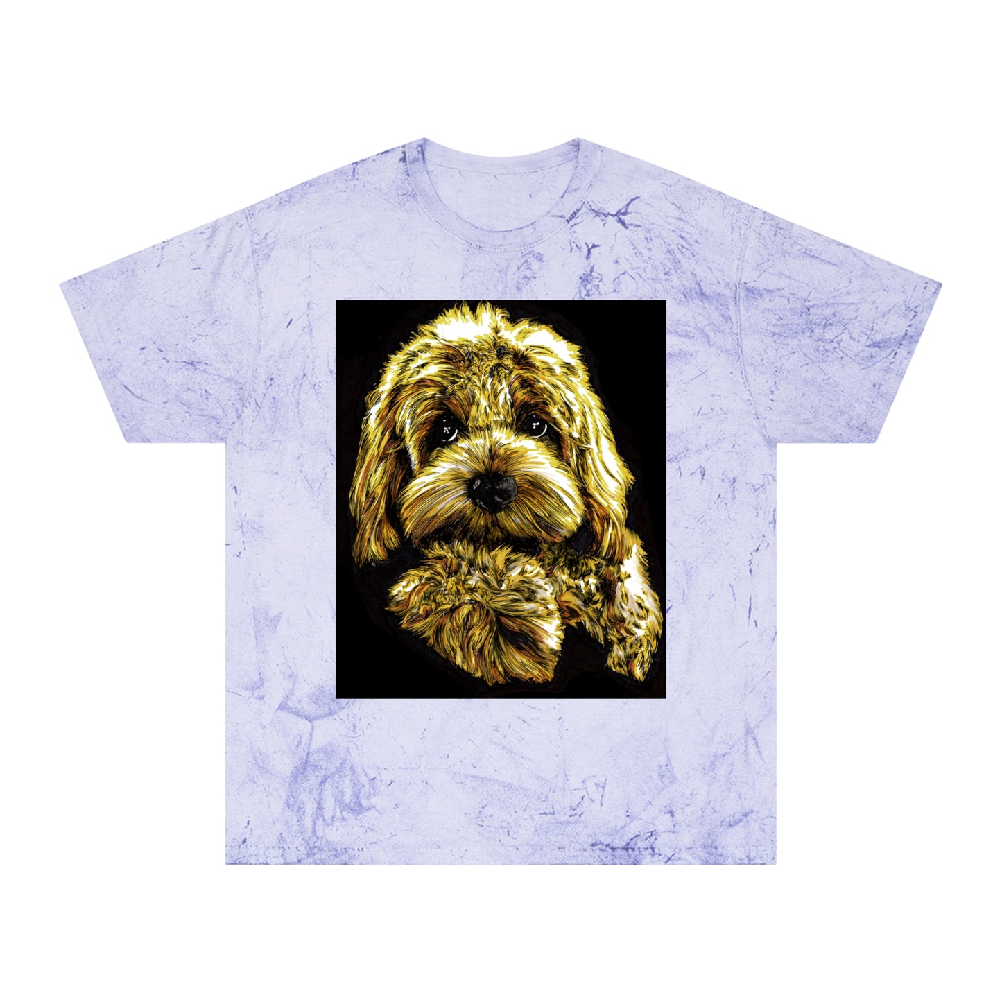 Puppy Color Blast Lover T-Shirt - Unisex Pet Portrait Tee
