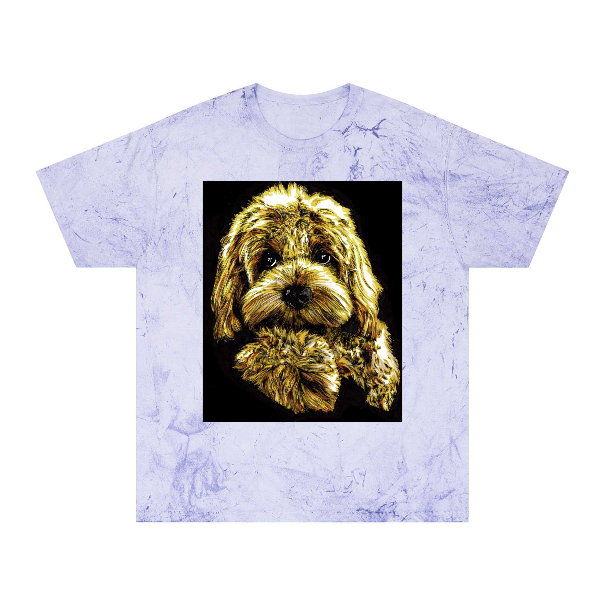 Get your hands on the adorable Puppy Color Blast Lover T-Shirt - Unisex Pet Portrait Tee today! Perfect for all dog lovers.