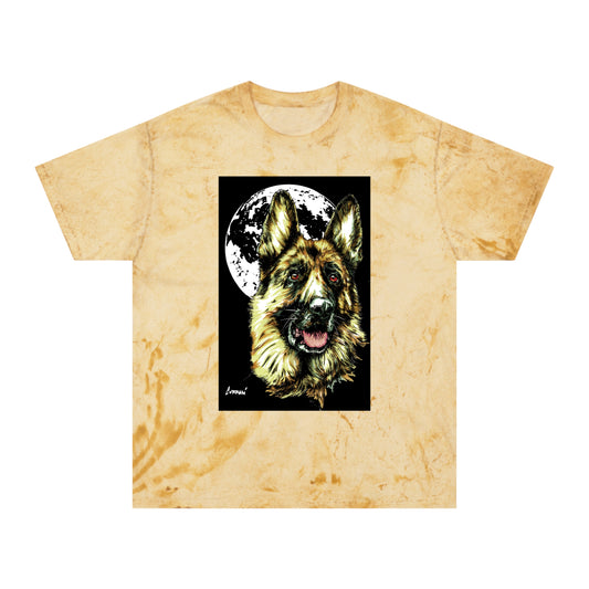 German Shepherd Moon T-Shirt - Unisex Tee for Dog Lovers