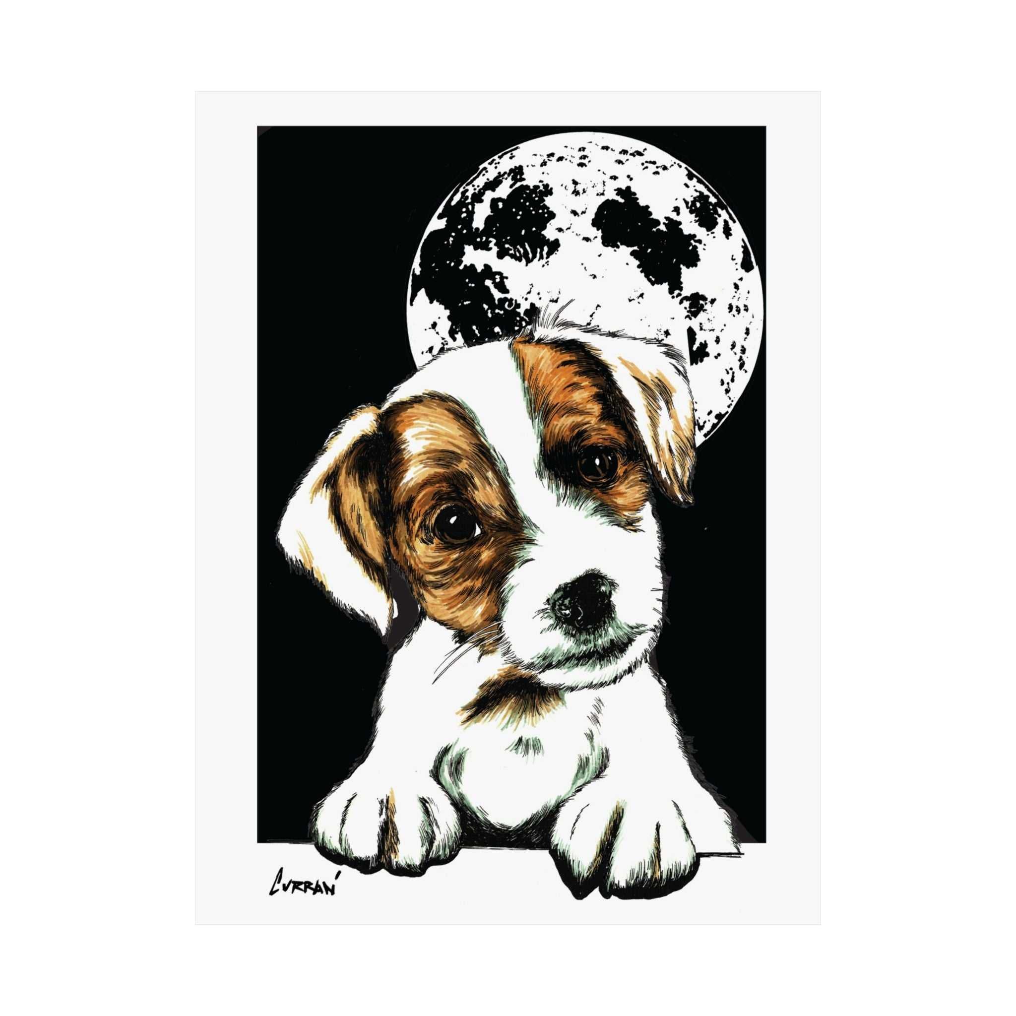 Adorable Beagle Satin Poster - Perfect for Animal Lovers
