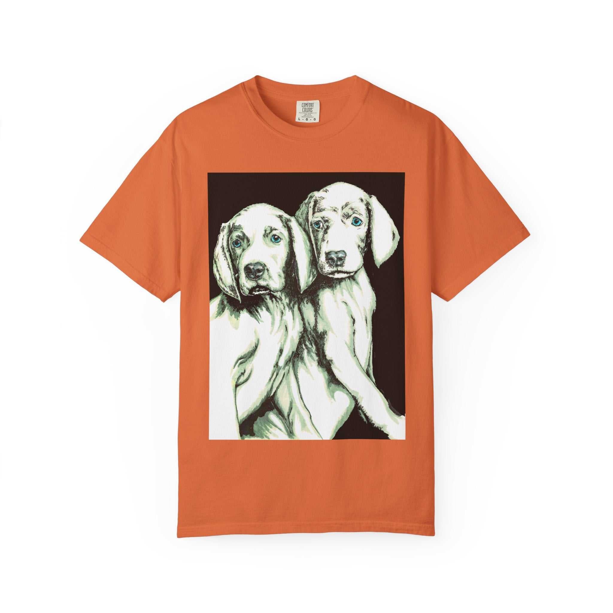 Fall in love with our Puppy Love Unisex Tee featuring the Hand Drawn Original Art. Perfect for dog and pet lovers everywhere!